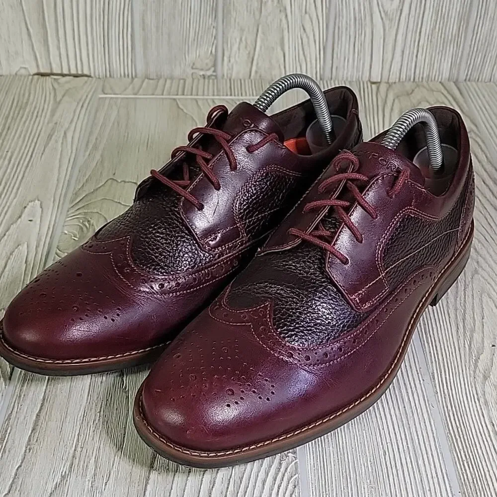 Rockport Dustin Wingtip Leather Lace Up Oxford Shoes Mens Size 9